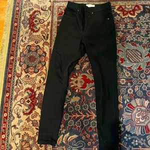 EVERLANE  high rise black skinny jeans